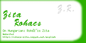 zita rohacs business card